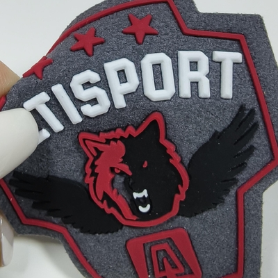Repassage personnalisé sur étiquette de logo de vêtement 3D, autocollant de transfert thermique réfléchissant lavable, impression sérigraphique, écusson