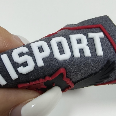 Repassage personnalisé sur étiquette de logo de vêtement 3D, autocollant de transfert thermique réfléchissant lavable, impression sérigraphique, écusson