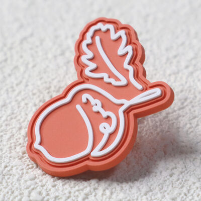 Eco-Friendly Silicone Rubber Patch Washable Custom Shape Label for Sportswear