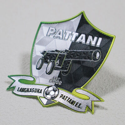 Pattani FC Football Club TPU Badge de transfert de chaleur personnalisé Emblème de l'équipe Étiquette de vêtements