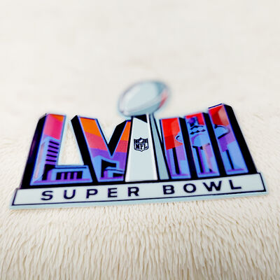 Patch à haute fréquence en TPU personnalisé - Emblème sportif du Super Bowl LVIII pour les vêtements