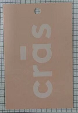 Étiquette volante personnalisée nouveau design bas prix accessoires de vêtement étiquette volante pour vêtements