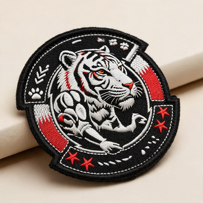 Custom Embroidered Patches Heat Transfer 3D Washable Eco Friendly Certified Materials Ideal for Ski Wear and Sports Clothing
