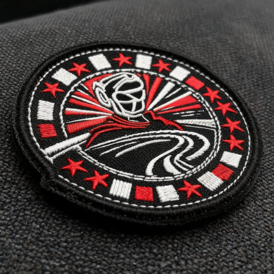 Custom Embroidered Patches Heat Transfer 3D Washable Eco Friendly Certified Materials Ideal for Ski Wear and Sports Clothing