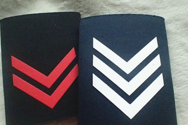 Uniforme fait sur commande d'impression d'écran d'épaulettes militaires, épaulette bleue de panneau d'épaule