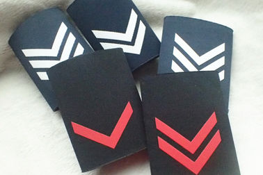 Uniforme fait sur commande d'impression d'écran d'épaulettes militaires, épaulette bleue de panneau d'épaule