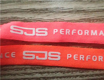 Bande élastique faite sur commande professionnelle d'habillement de couleur fluorescente avec le logo spécial