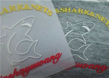 3D a gravé les labels en refief colorés d'impression d'écran avec la presse chaude de la chaleur de colle de fonte pour le T-shirt
