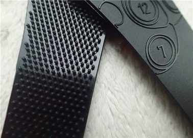 L'habillement fait sur commande de douille de vêtement raccorde la surface polonaise mate de Velcro de TPU avec le logo en plastique de relief brillant