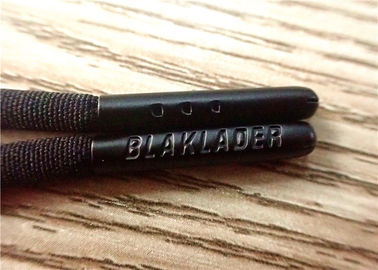 corde non élastique noire de 125cm avec le logo découpé aux deux extrémités de la tête noire de matériel de peinture