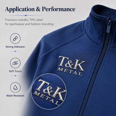 Badges TPU 3D Haute Fréquence Transfert Thermique Logos Personnalisés Souples Durables et Disponibles en Plusieurs Couleurs pour Vêtements