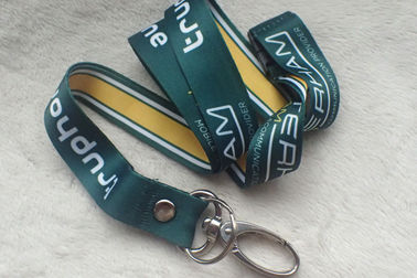 Satin de impression promotionnel matériel Lanyard With Custom Logo de ruban mou