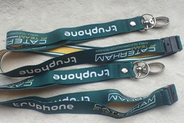 Satin de impression promotionnel matériel Lanyard With Custom Logo de ruban mou