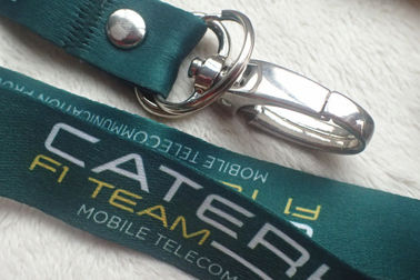 Satin de impression promotionnel matériel Lanyard With Custom Logo de ruban mou