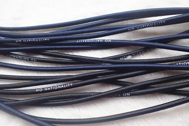Corde élastique 2.5MM ronde colorée, logo d'impression d'écran sur la corde élastique
