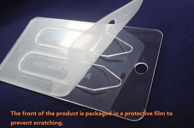 Étiquettes de coup d'habillement de logo de laser de Coutom, étiquettes acryliques transparentes
