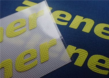 Labels jaune-clair extérieurs spéciaux de transfert de chaleur de marque pour le vêtement