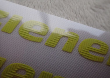 Labels jaune-clair extérieurs spéciaux de transfert de chaleur de marque pour le vêtement
