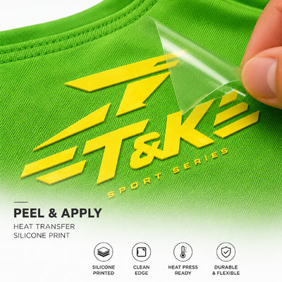 Étiquettes de transfert thermique personnalisées imprimées, étiquettes durables pour vêtements, vêtements et solutions d'identification textile