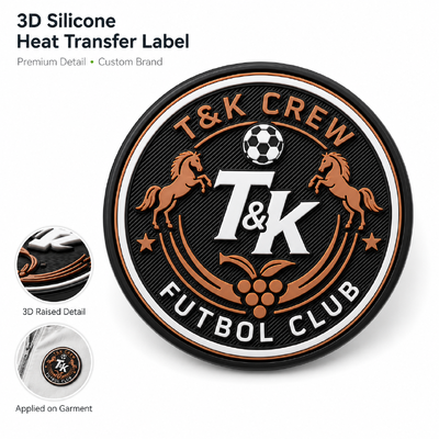 Étiquettes et badges de transfert thermique en silicone 3D personnalisés avec logo en relief surélevé pour vêtements de sport vêtements de rue vestes chapeaux sacs OEM ODM