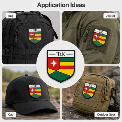 Badge en PVC en caoutchouc 3D personnalisé avec logo surélevé et étiquette écran écologique pour vêtements et sacs