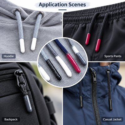 Embouts en silicone souple personnalisés pour cordons de sweat à capuche et accessoires de vêtement