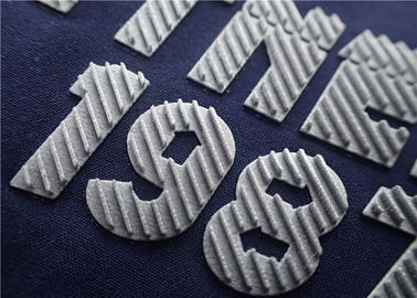 Effet tridimensionnel augmenté de logo de transfert de chaleur extérieure d'argent d'instantané de sergé