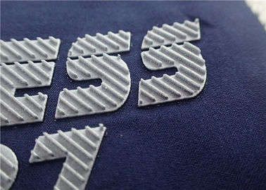 Effet tridimensionnel augmenté de logo de transfert de chaleur extérieure d'argent d'instantané de sergé