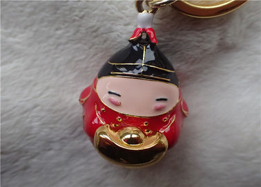 Chaîne principale de gros de bébé de style chinois lingot en céramique d'or dans le manteau rouge