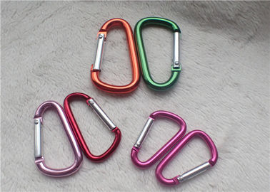 Le petit multiple promotionnel personnalisé de Carabiner de cadeaux colore D - support formé de clé en métal de boucle d'alpinisme