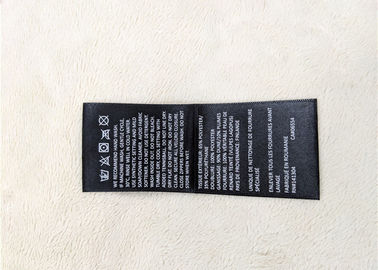 Label tissé d'impression d'écran, labels imprimés de couture pour l'habillement qui respecte l'environnement