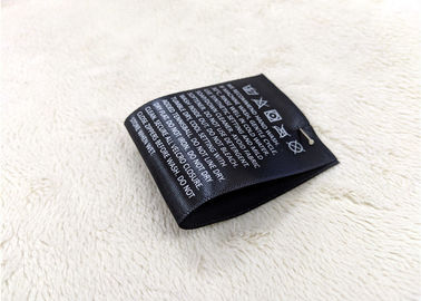 Label tissé d'impression d'écran, labels imprimés de couture pour l'habillement qui respecte l'environnement
