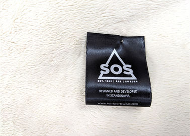 Label tissé d'impression d'écran, labels imprimés de couture pour l'habillement qui respecte l'environnement