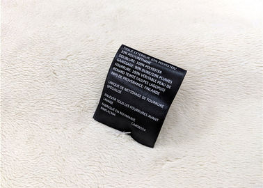 Label tissé d'impression d'écran, labels imprimés de couture pour l'habillement qui respecte l'environnement