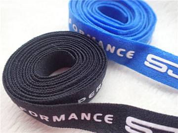 Bande élastique de tissu de polyester professionnel avec le logo de silicone d'impression
