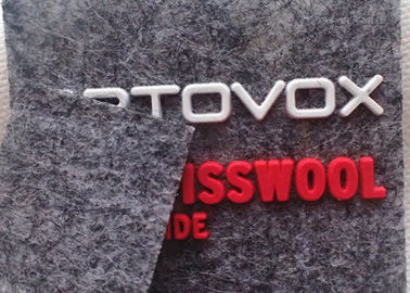 La coutume a senti le logo de silicone de corrections de tissu pour GV BV de chapeaux/sacs/vêtements OEKO
