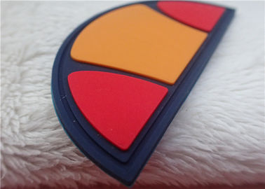 Corrections en caoutchouc de logo de demi-cercle multiple de couleur pour la décoration de sac