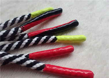 Double corde non élastique de polyester de couleur avec des fins brillantes de silicone pour la veste