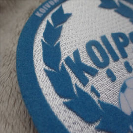 Insigne d'équipe de football de GV/peluche ordinaire Tatami monochrome s'assemblant le logo de transfert de chaleur