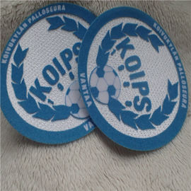 Insigne d'équipe de football de GV/peluche ordinaire Tatami monochrome s'assemblant le logo de transfert de chaleur