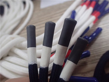 Revêtement gris et blanc de corde non élastique ronde de polyester pour des vêtements