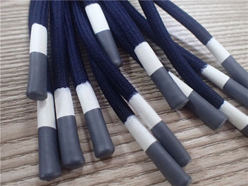 Revêtement gris et blanc de corde non élastique ronde de polyester pour des vêtements