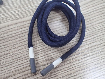 Revêtement gris et blanc de corde non élastique ronde de polyester pour des vêtements