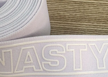 Ceinture élastique imprimée par silicone large de bande tissée par étroit écologique