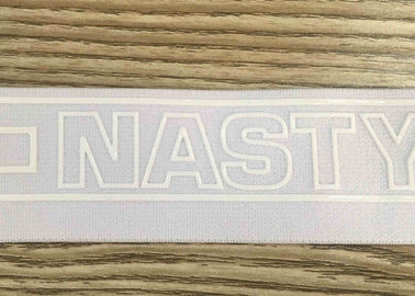 Ceinture élastique imprimée par silicone large de bande tissée par étroit écologique