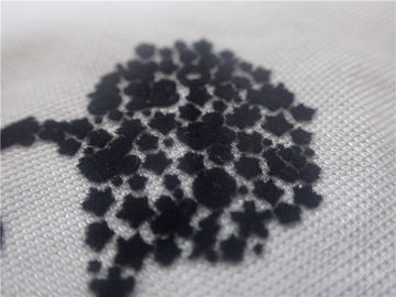 Logo de flocage monochrome de transfert de chaleur de peluche courte pour la couleur bleue lumineuse d'habillement