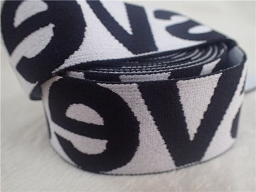 Bande élastique de double jacquard de couleur de la mode 4CM pour la couleur lumineuse de jupe