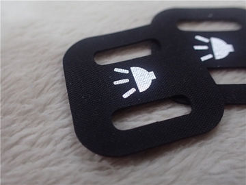 L'habillement fait sur commande de GV raccorde le logo argenté réfléchi imprimé sur le matériel de Hypalon pour des vêtements de sport