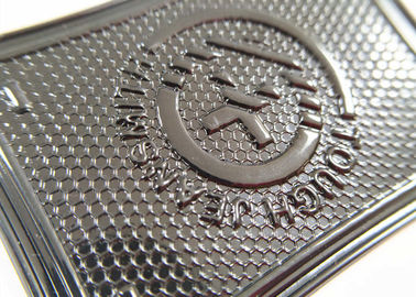 Label de relief personnalisé fait sur commande de Logo Jeans Genuine Leather Patch /Leather pour le vêtement