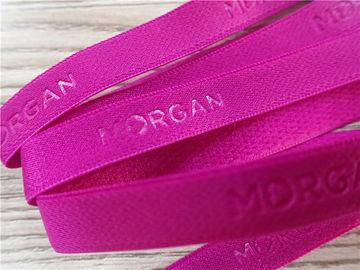 Mode à haute fréquence 3D de bande élastique molle rose ou logo sur la sangle pour des sous-vêtements